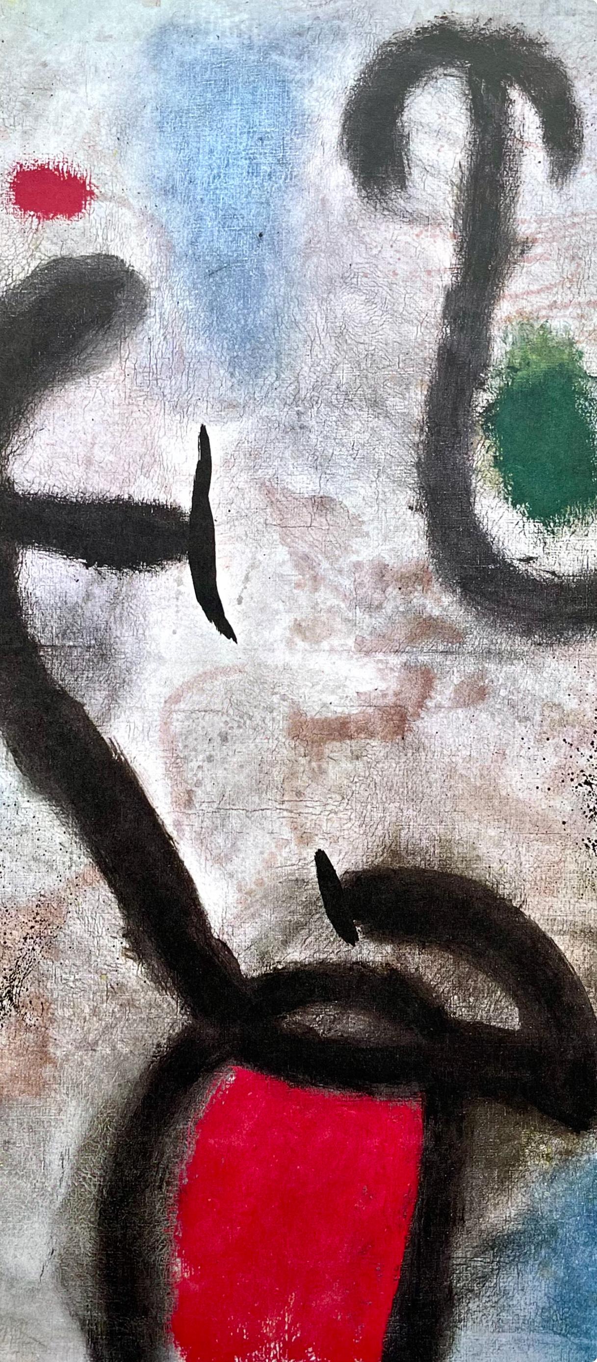 Miró, Composition, Derrière le miroir (d'après) - Print de Joan Miró