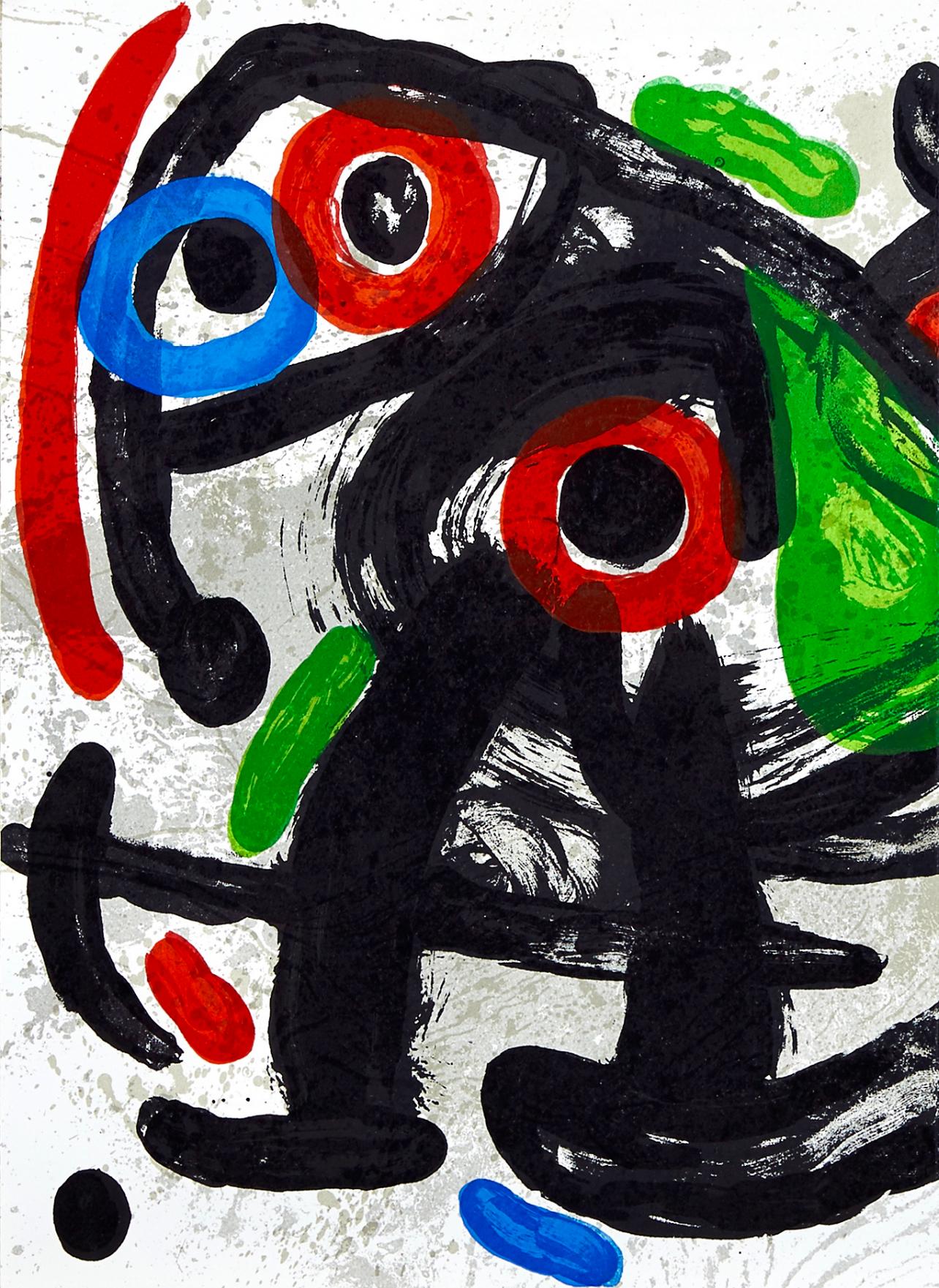 Miró, Composition, Derrière le miroir (after) - Print by Joan Miró