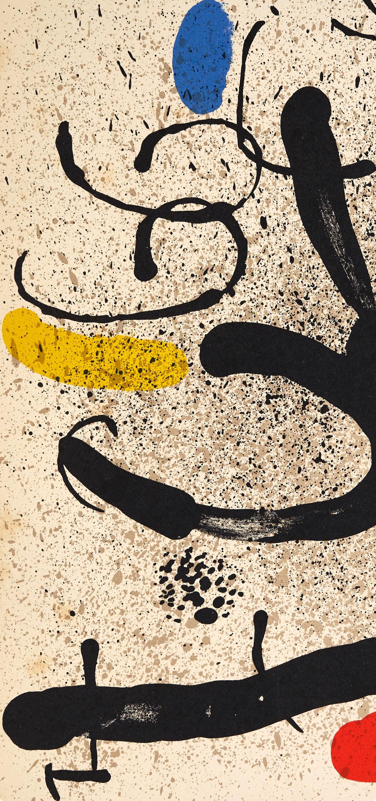 Miró, Composition (Mourlot 745), Derrière le miroir (d'après) - Surréalisme Print par Joan Miró