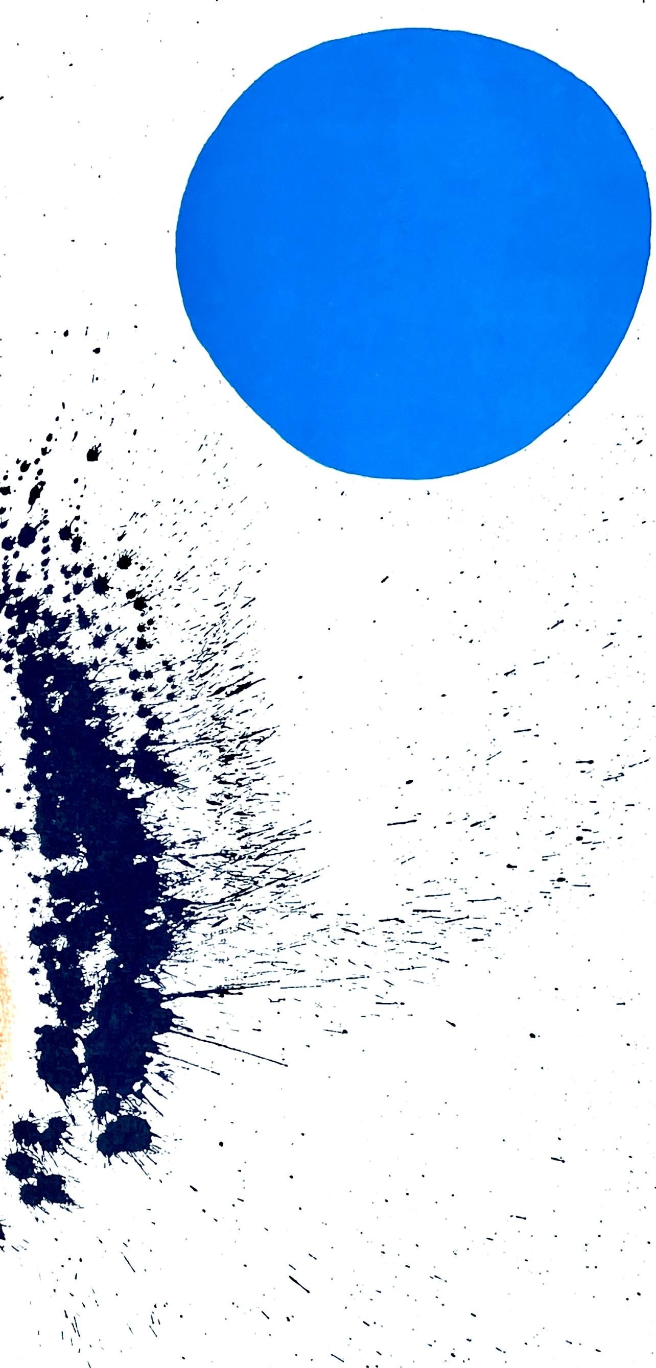 Miró, Composition, Derrière le miroir (d'après) - Surréalisme Print par Joan Miró
