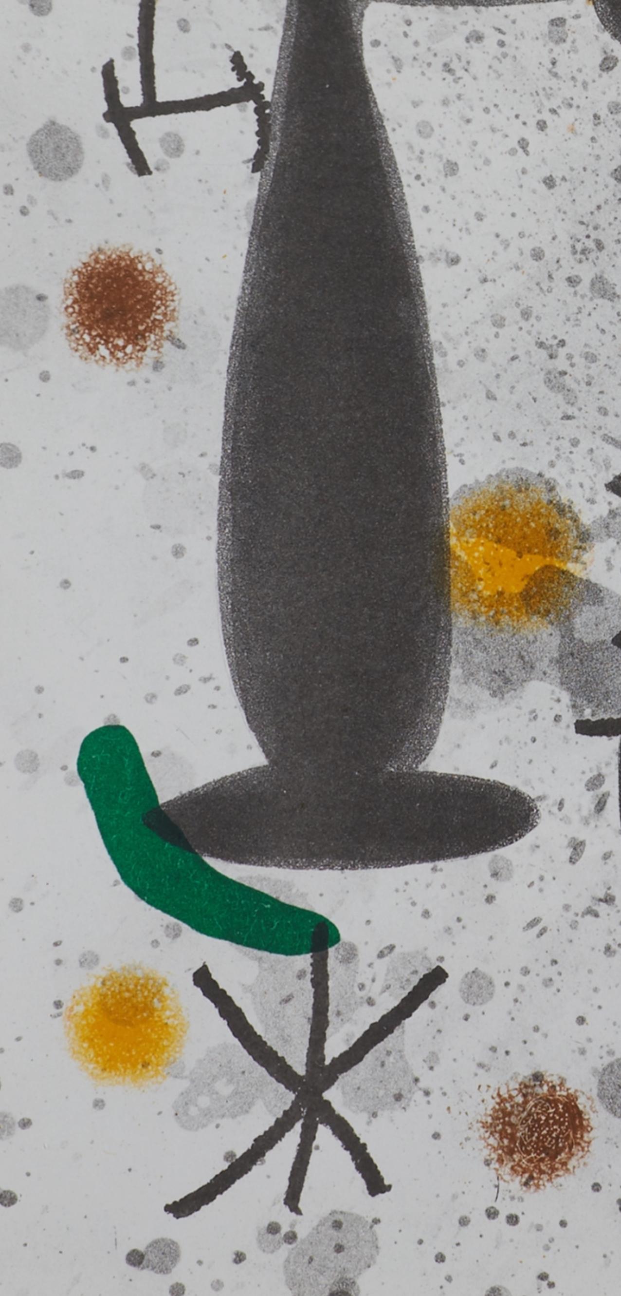 Miró, Composition, Derrière le miroir (after) For Sale 1