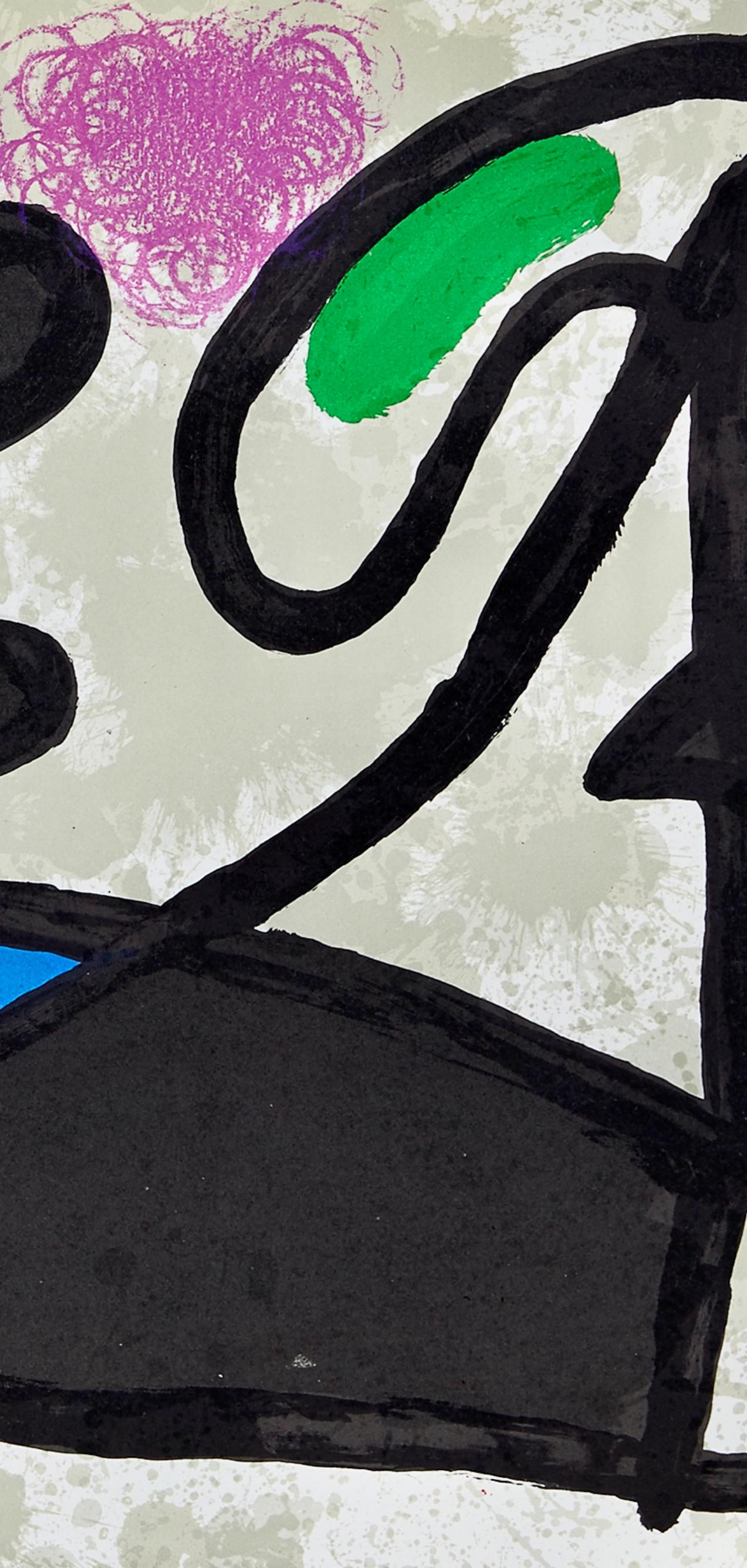 Miró, Composition, Derrière le miroir (d'après) en vente 1