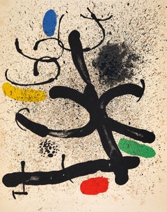 Miró, Composition (Mourlot 745), Derrière le miroir (d'après)