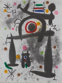 Miró, Composition, Derrière le miroir (after)