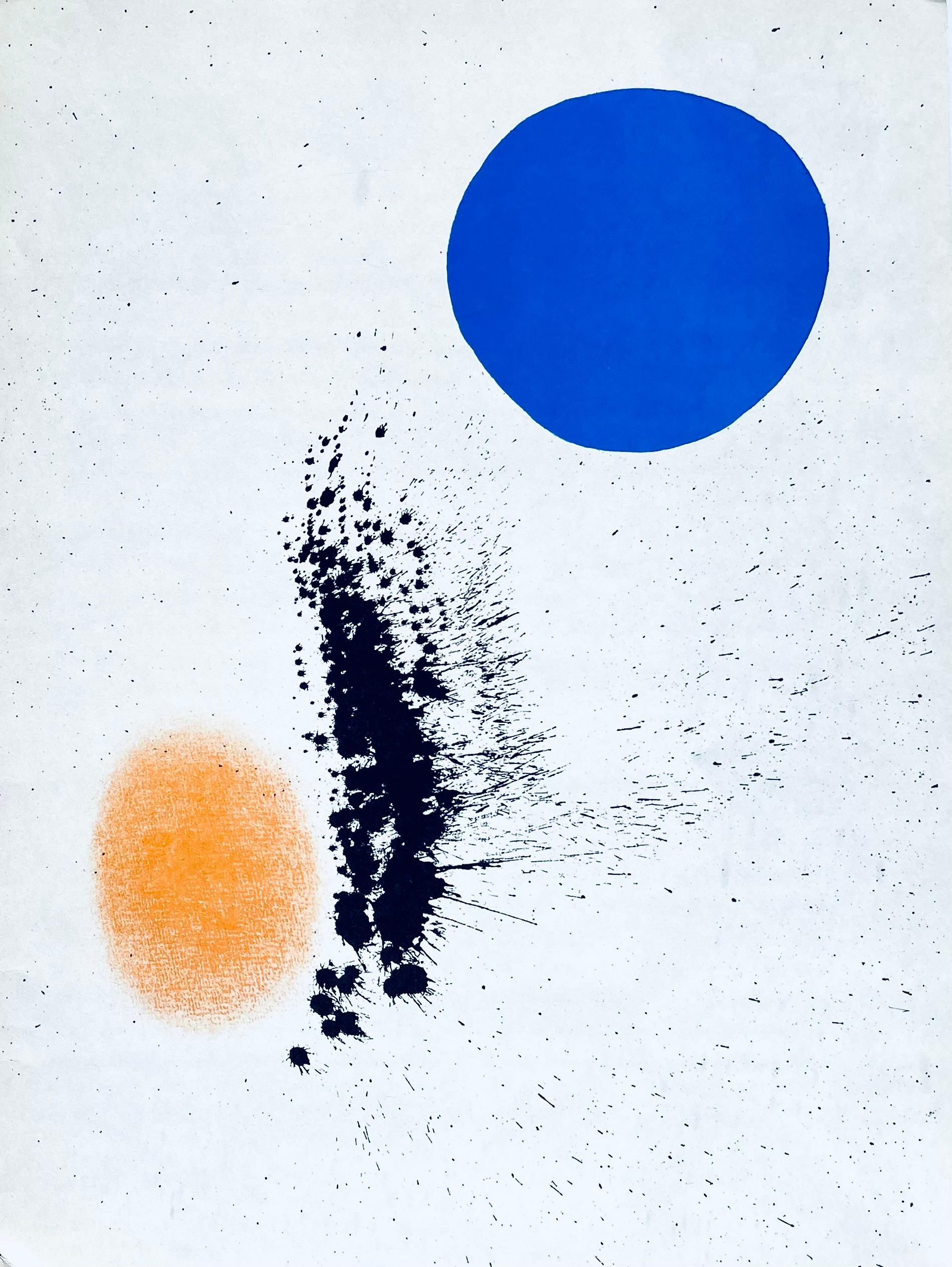 Figurative Print Joan Miró - Miró, Composition, Derrière le miroir (d'après)