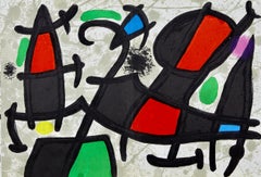 Miró, Composition, Derrière le miroir (d'après)