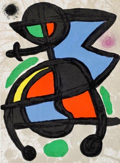 Miró, Composition, Derrière le miroir (after)