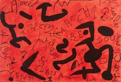 Miró, Composition, Derrière le miroir (d'après)