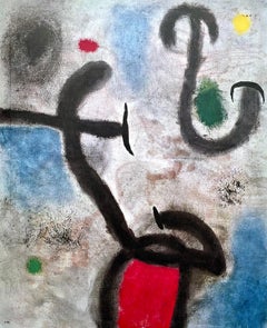 Miró, Composition, Derrière le miroir (d'après)