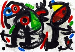 Miró, Composition, Derrière le miroir (d'après)