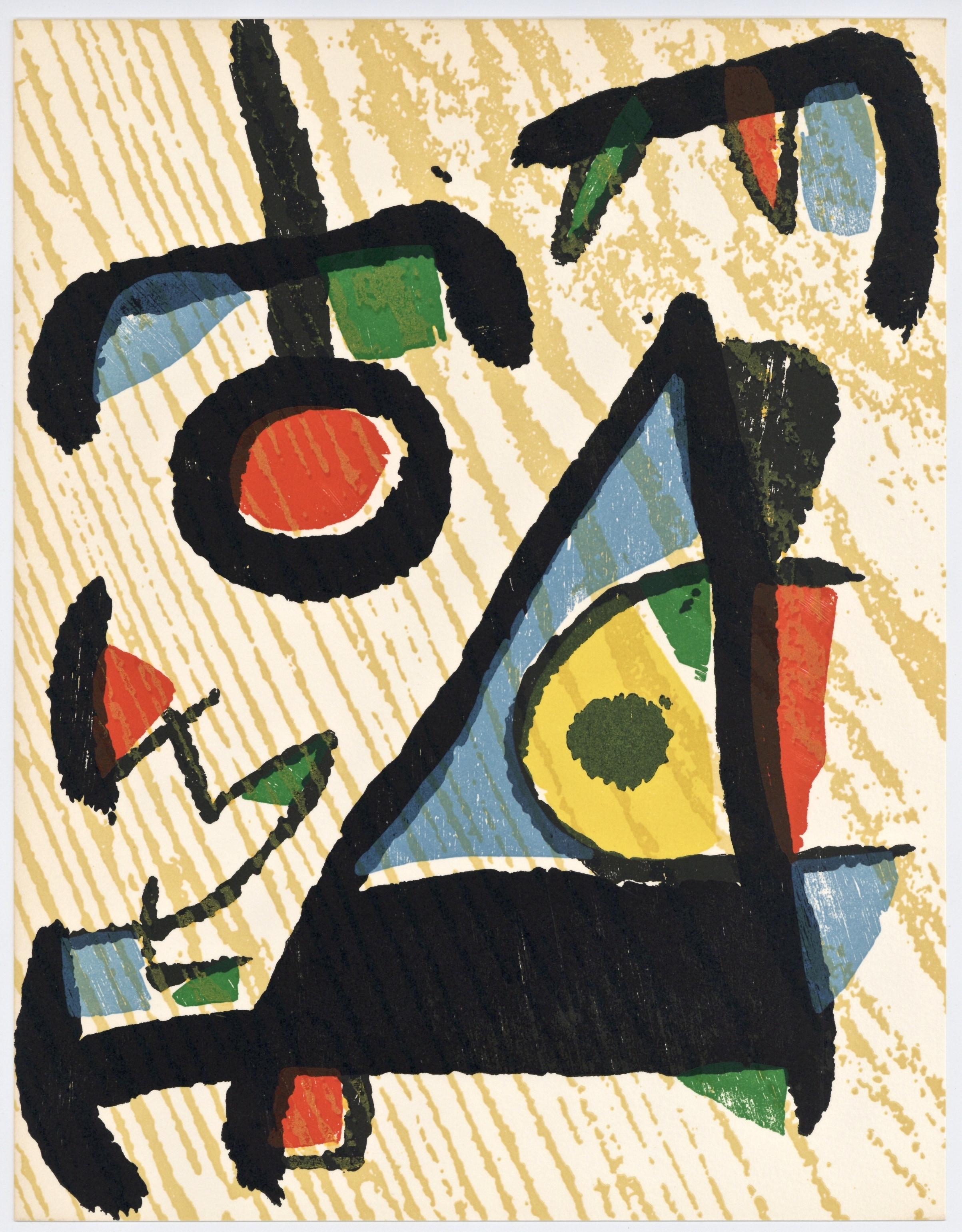 Gravure sur bois sur papier vélin. Inscription : Non signé et non numéroté, tel que publié. Bon état. Notes : Extrait du volume, miró graveur II. 1961-1973, 1989. Publié par Daniel Lelong, éditeur, Paris ; imprimé par l'atelier de Joan Barbarà,