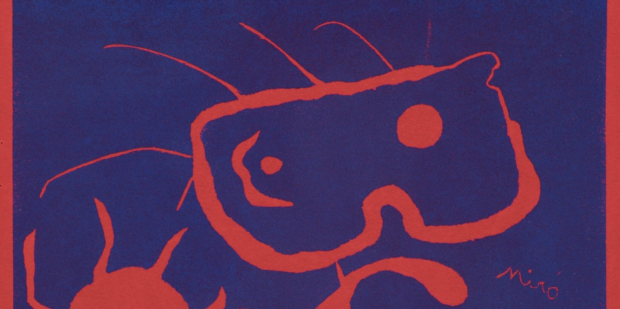 Miro, Komposition (Dupin 40), XXe Siècle (nach) – Print von Joan Miró