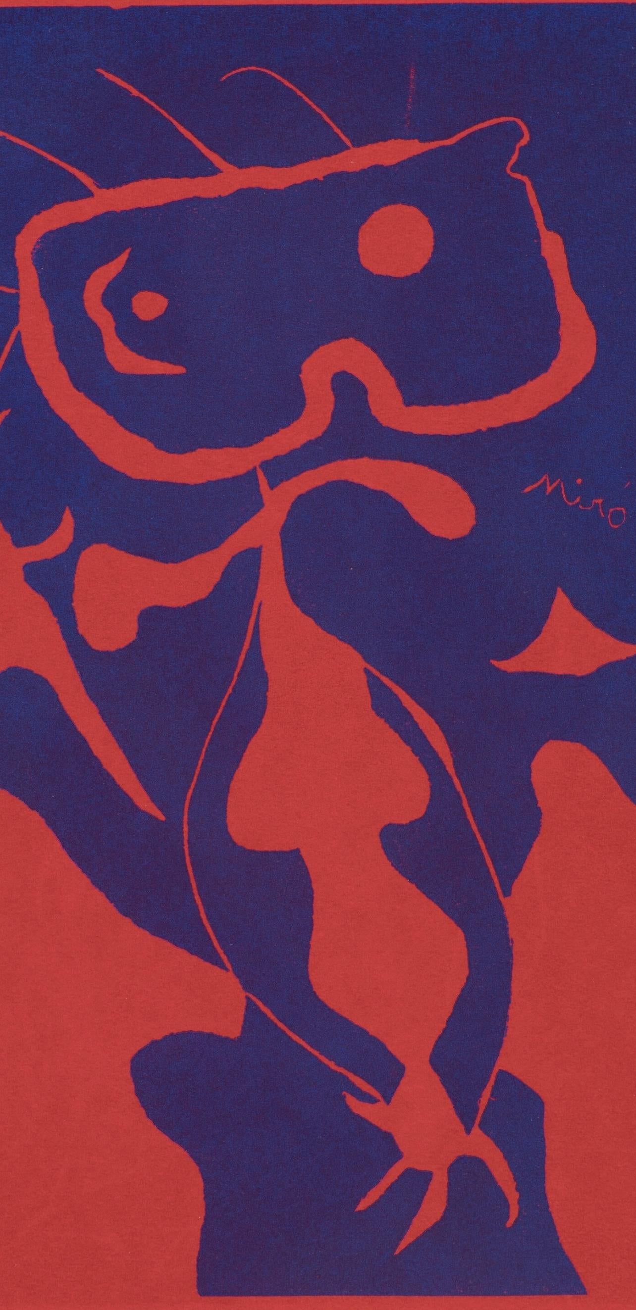 Miro, Komposition (Dupin 40), XXe Siècle (nach) (Surrealismus), Print, von Joan Miró