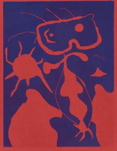 Vintage Miró, Composition (Dupin 40), XXe Siècle (after)