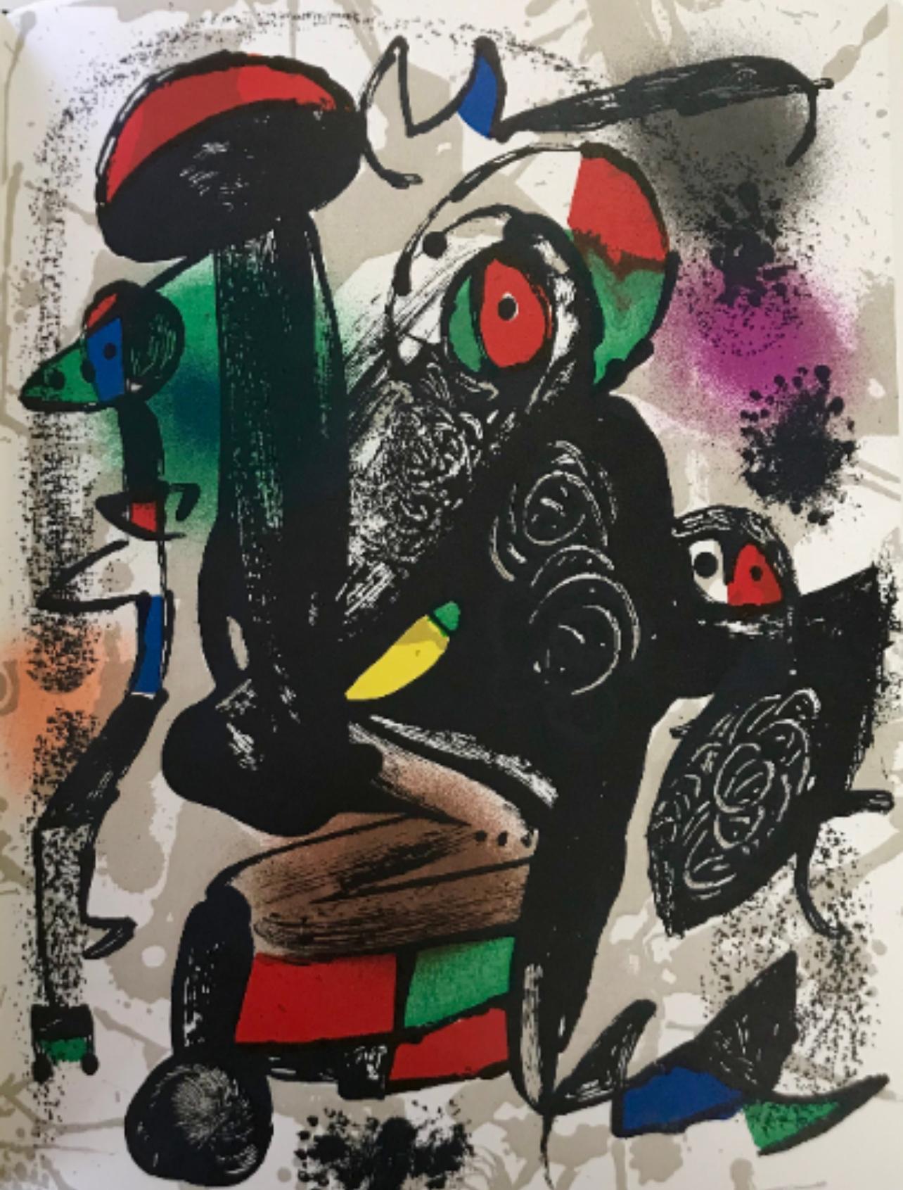 Joan Miró Abstract Print - Miro, Composition (Maeght 1258; Cramer 249), 1981 (after)