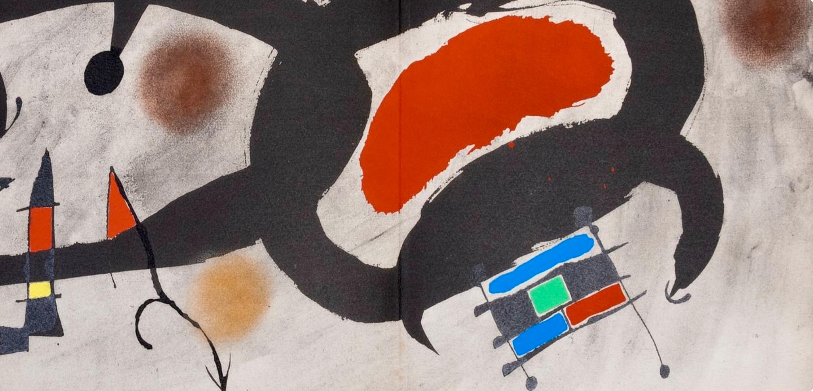Miró, Composition, Miró, Oiseau Solaire, Oiseau Lunaire, Étincelles (after) - Print by Joan Miró