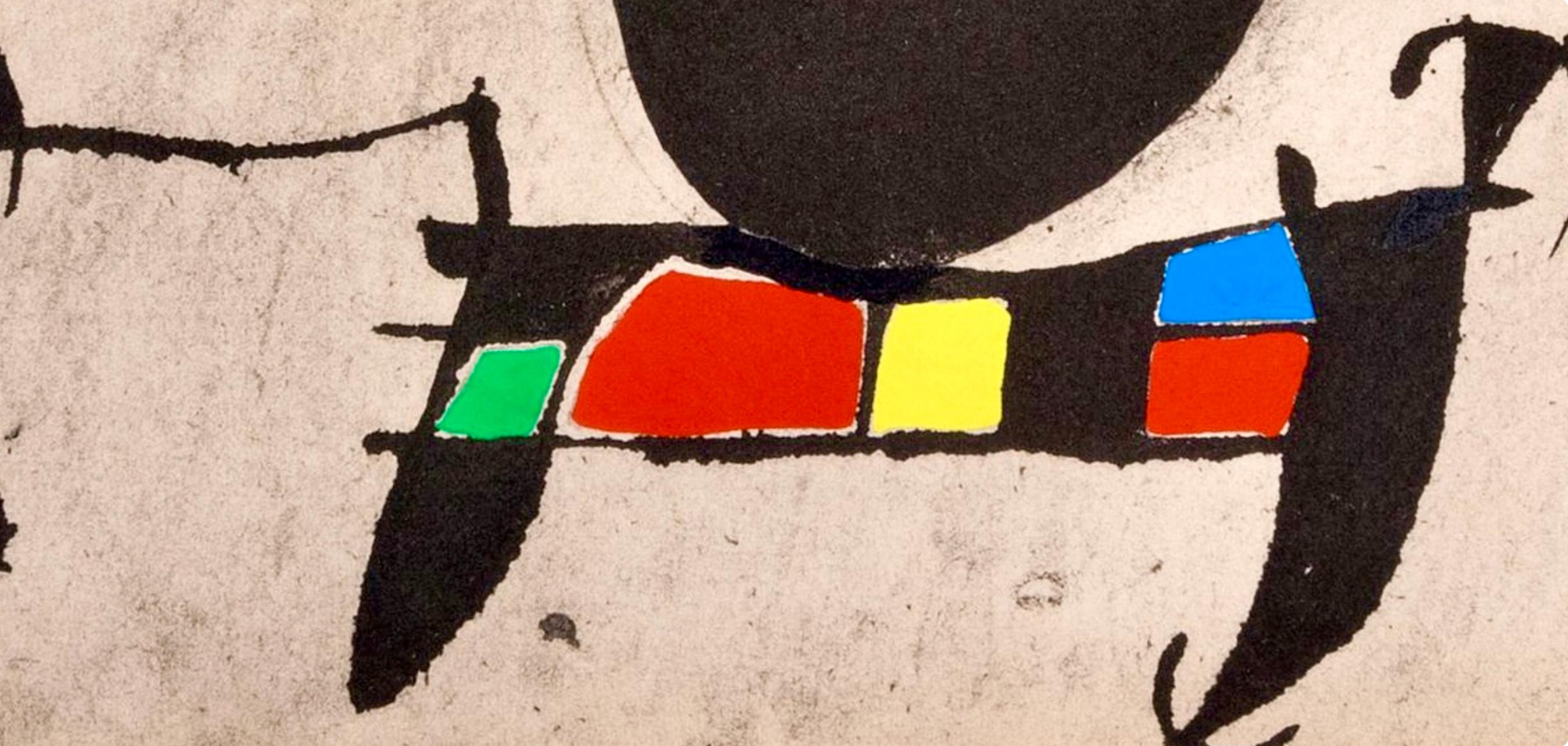 Miró, Composition, Miró, Oiseau Solaire, Oiseau Lunaire, Étincelles (after) For Sale 1
