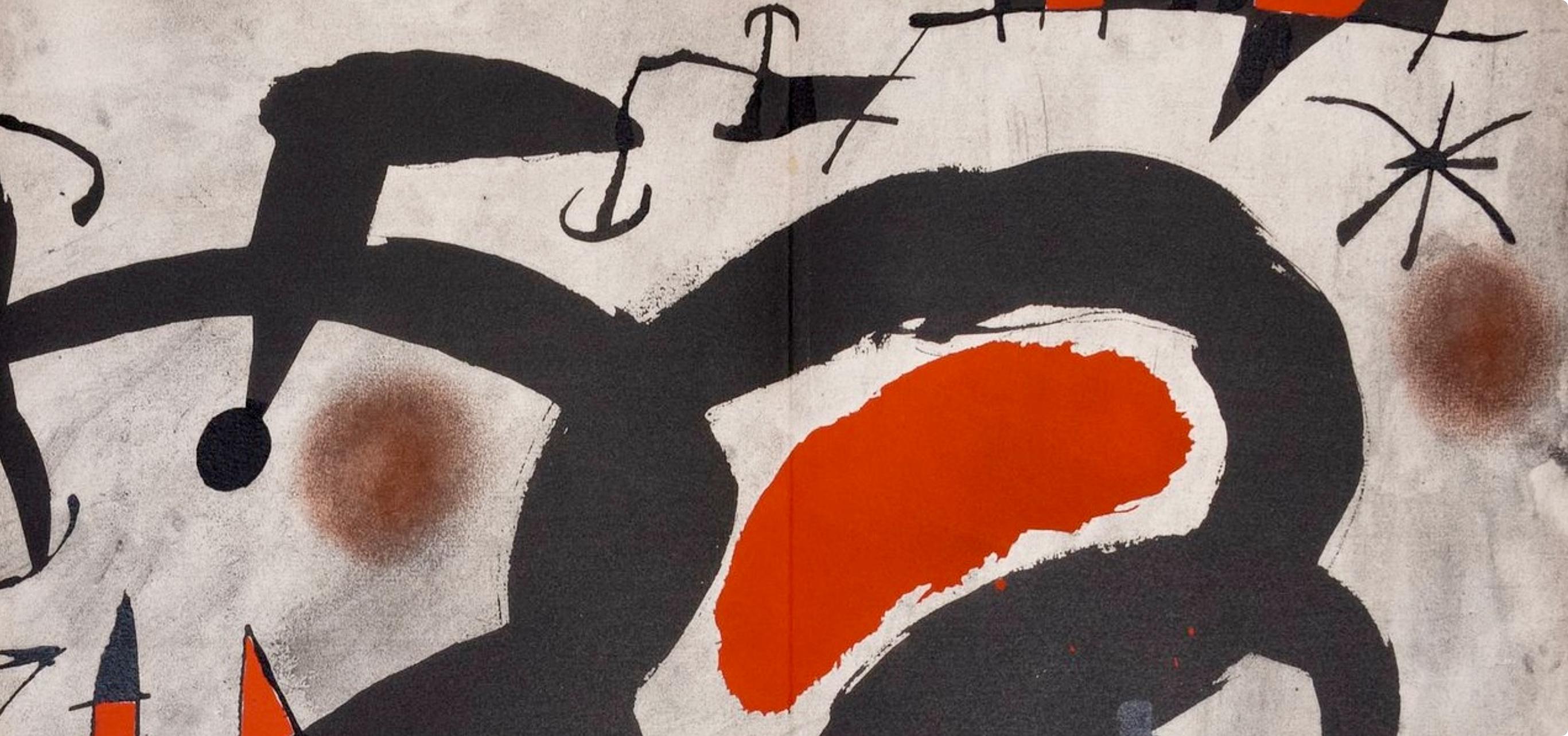 Miró, Composition, Miró, Oiseau Solaire, Oiseau Lunaire, Étincelles (after) For Sale 1