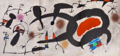 Miró, Composición, Miró, Oiseau Solaire, Oiseau Lunaire, Étincelles (después)