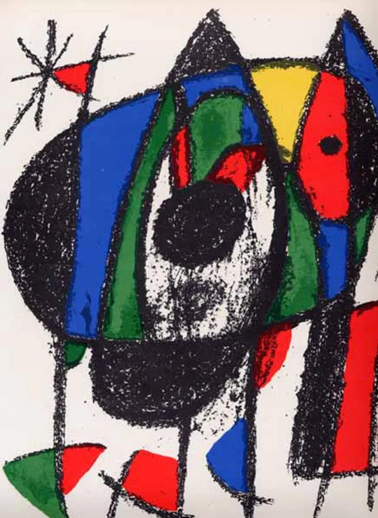 Joan Miró Abstract Print - Miro, Composition (Mourlot 1041), 1975 (after)
