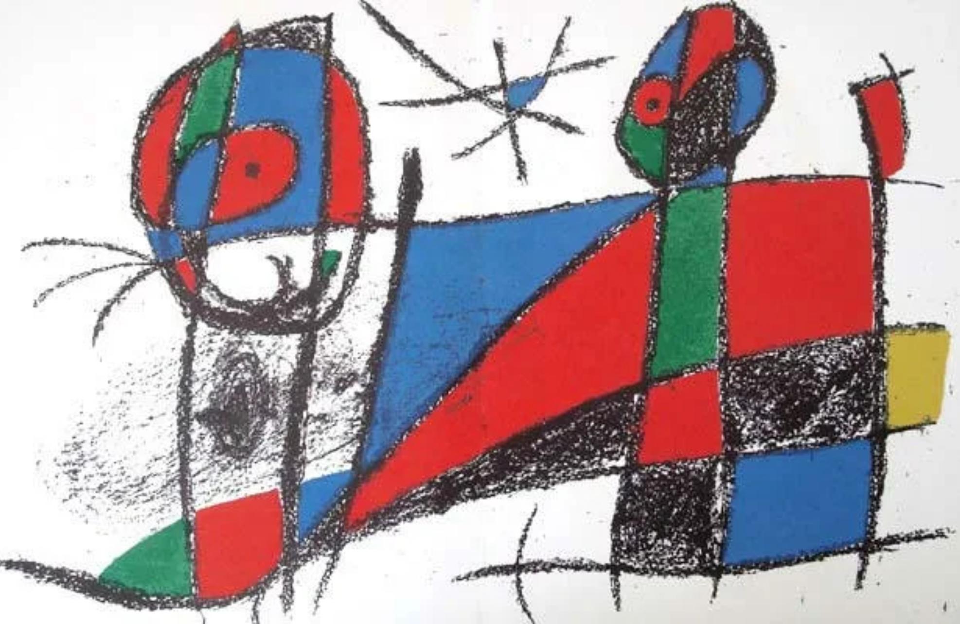Abstract Print Joan Miró - Miro, Composition (Mourlot 1042), 1975 (après)