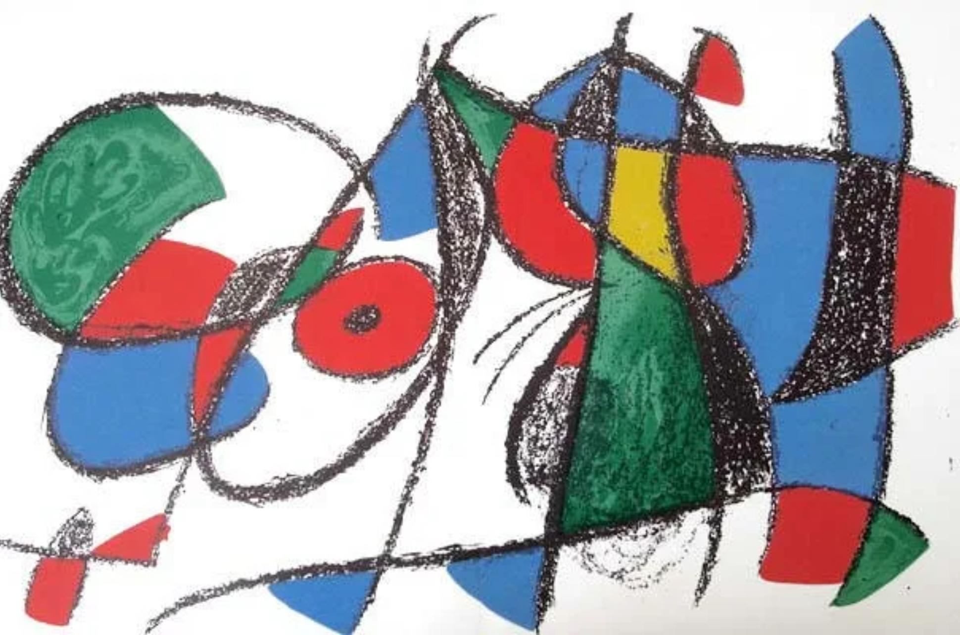 Abstract Print Joan Miró - Miro, Composition (Mourlot 1044), 1975 (après)