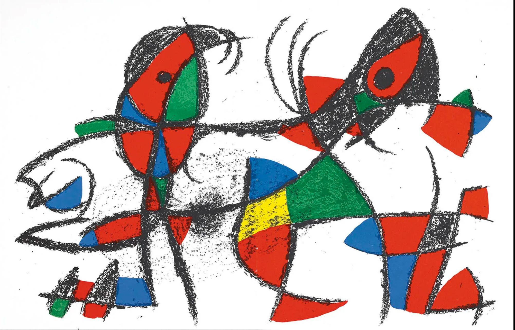 Joan Miró Abstract Print - Miro, Composition (Mourlot 1046), 1975 (after)