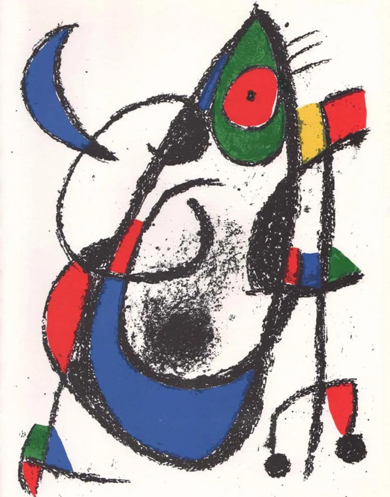 Joan Miró Abstract Print - Miro, Composition (Mourlot 1047), 1975 (after)