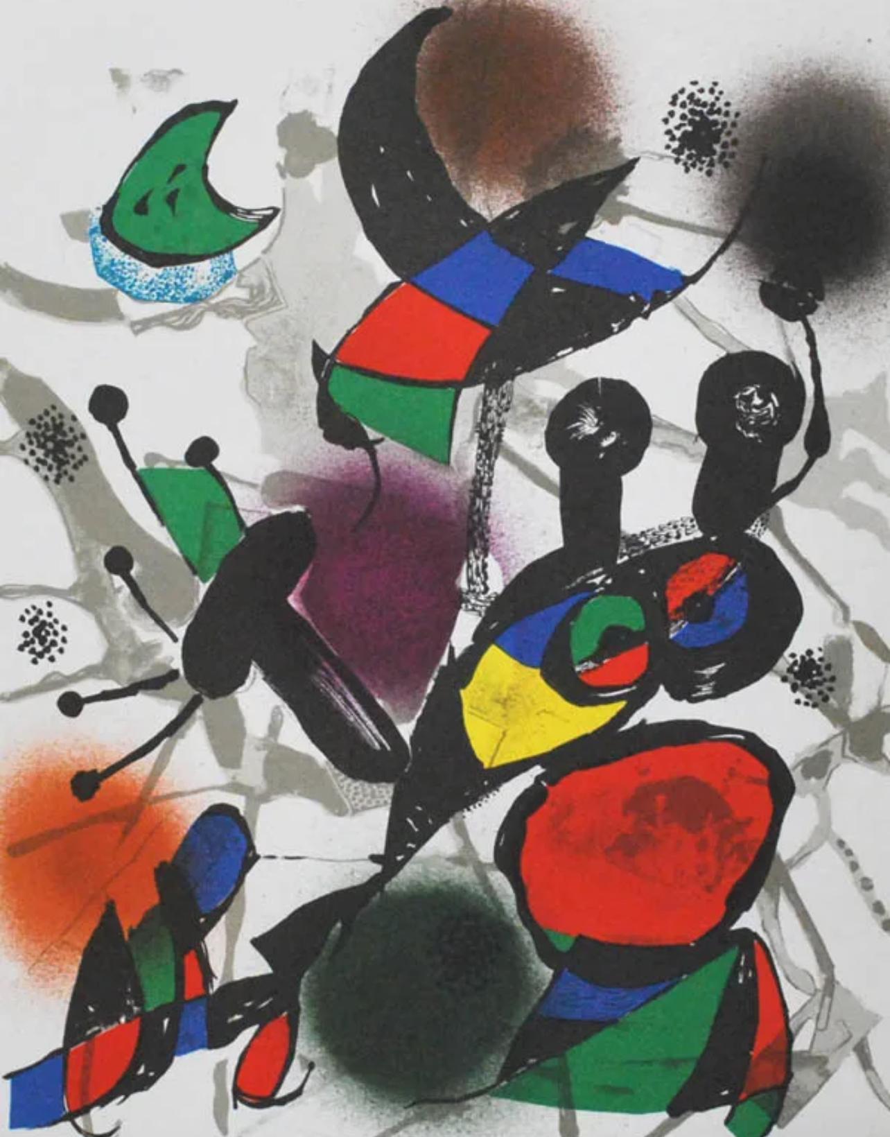 Joan Miró Abstract Print - Miro, Composition (Mourlot 1114), 1977 (after)