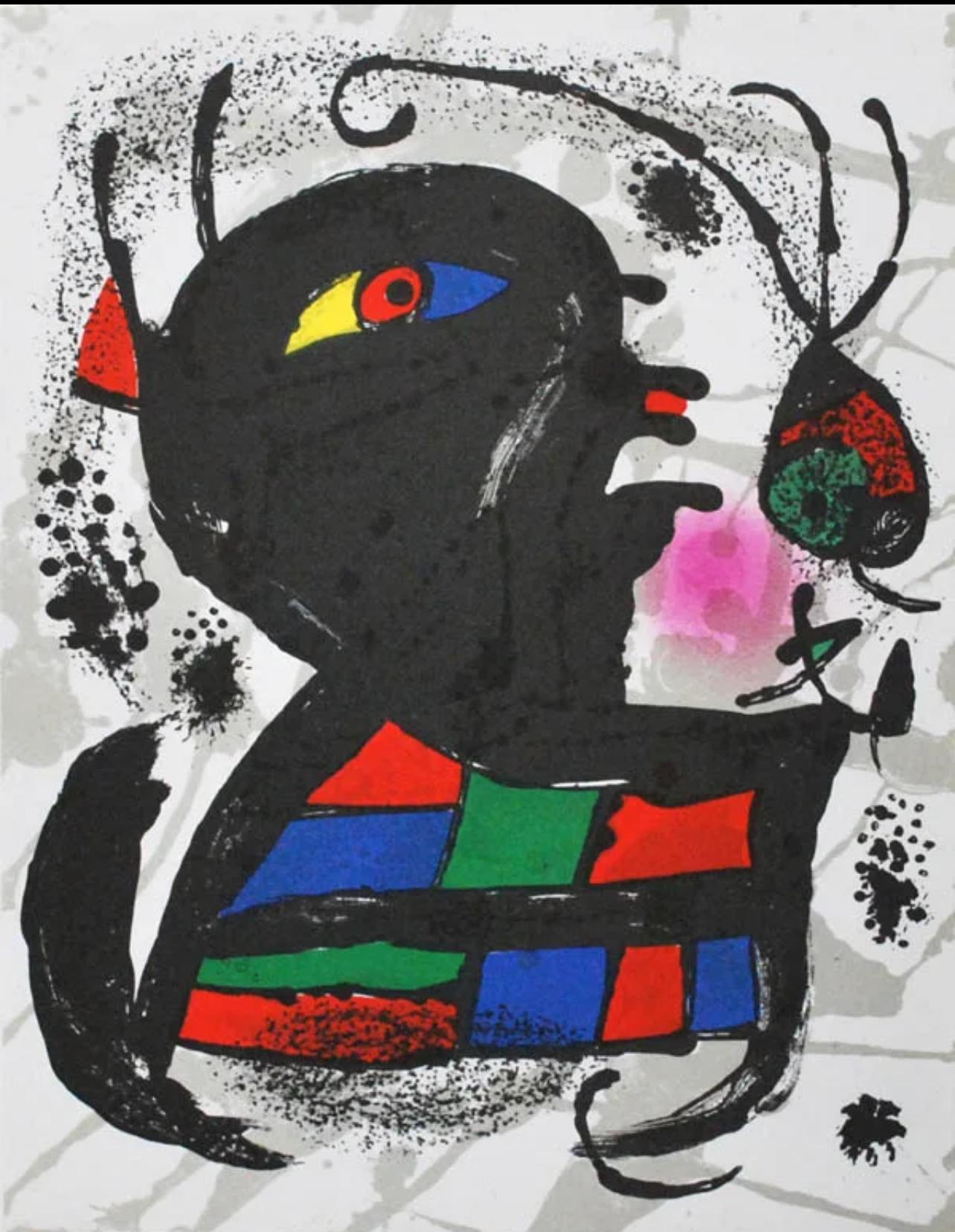 Joan Miró Abstract Print - Miro, Composition (Mourlot 1117), 1977 (after)