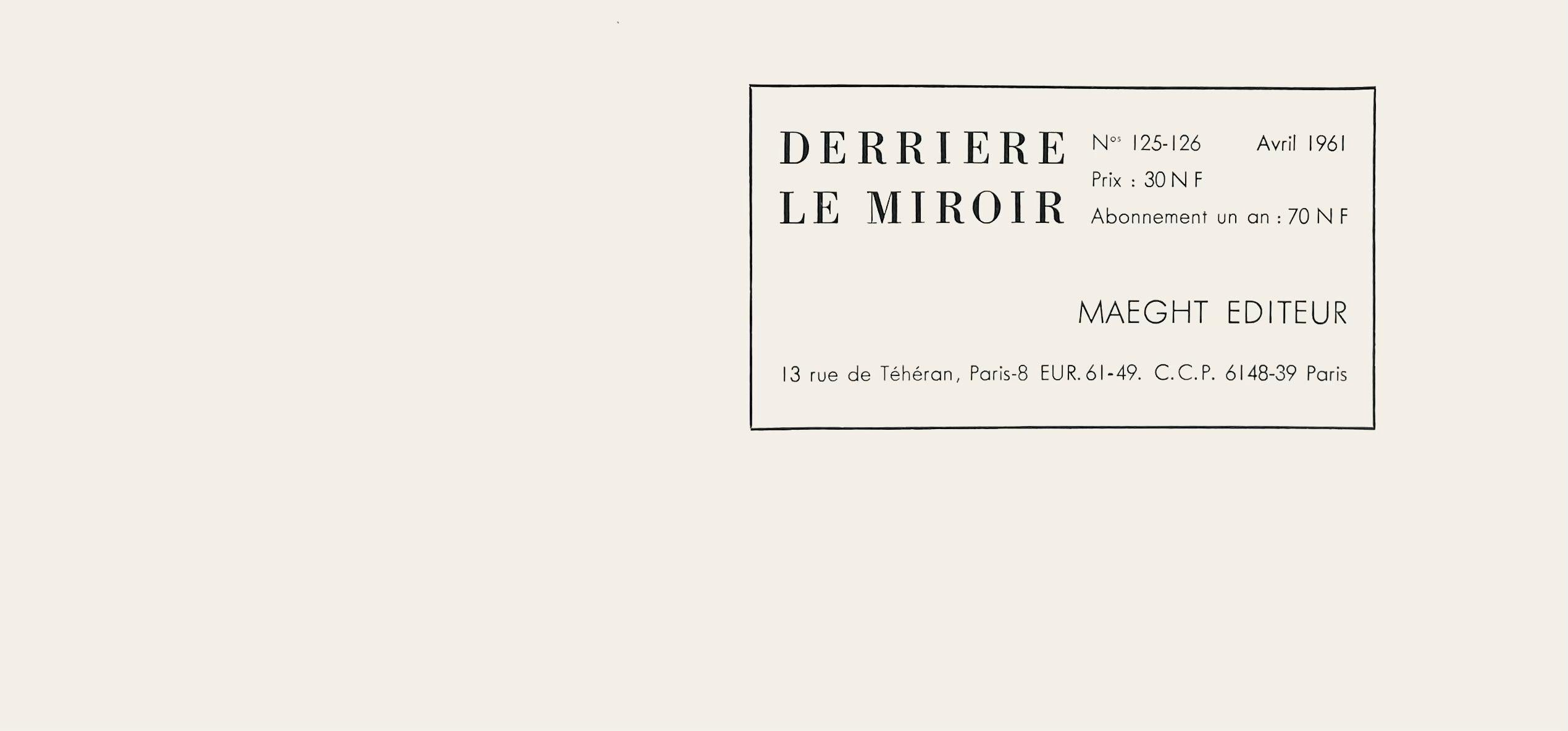 Miró, Composition (Mourlot 1722), Derrière le miroir (d'après) en vente 3