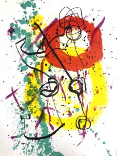 Miró, Komposition (Mourlot 206; Cramer 67), XXe Siècle (nach)