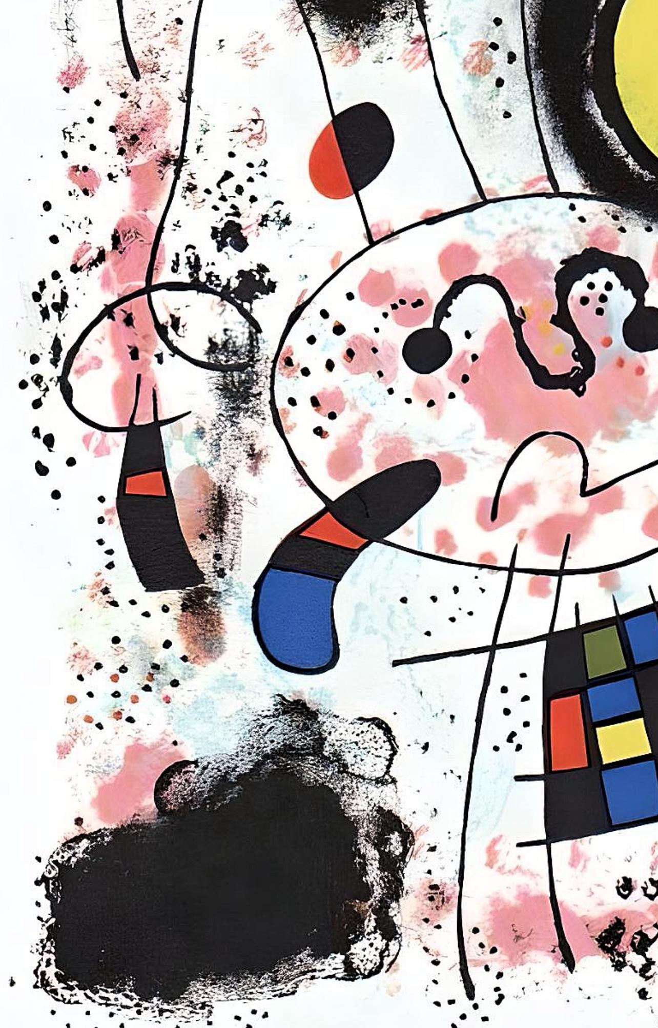 Miro, Composition (Mourlot 209) (after) - Surrealist Print by Joan Miró