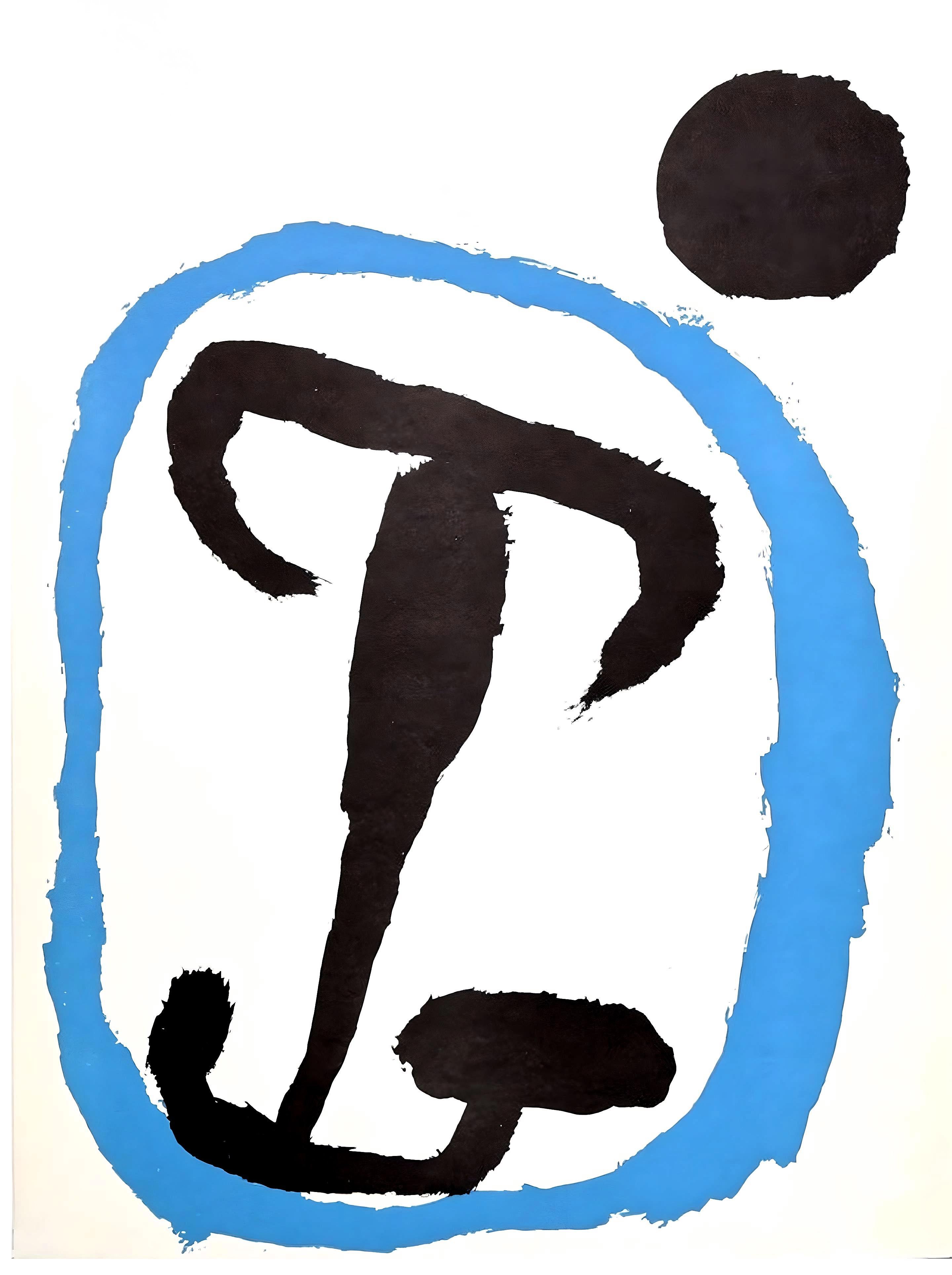 Joan Miró Abstract Print - Miro, Composition (Mourlot 223; Cramer 34) (after)