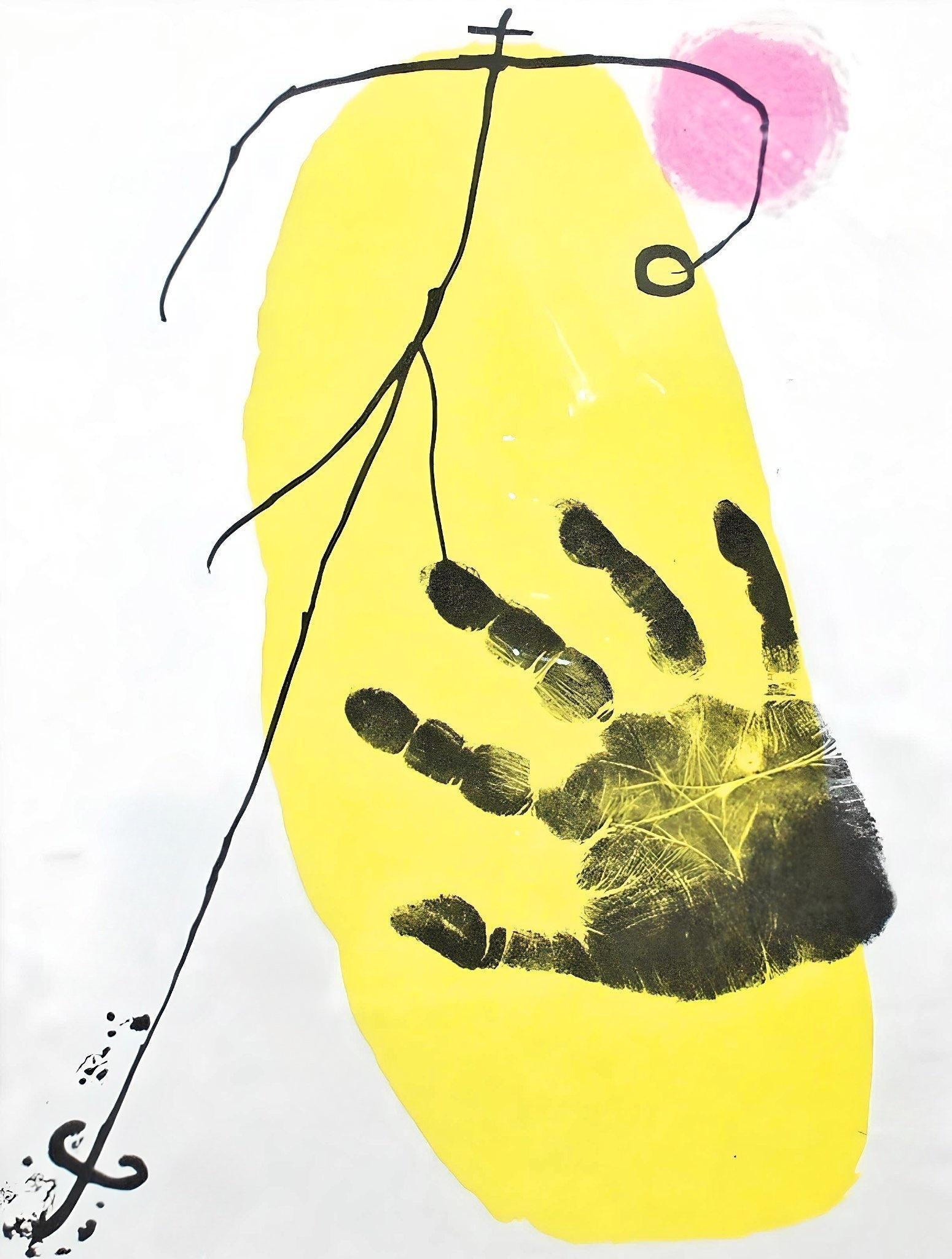 Joan Miró Abstract Print - Miro, Composition (Mourlot 226; Cramer 34) (after)