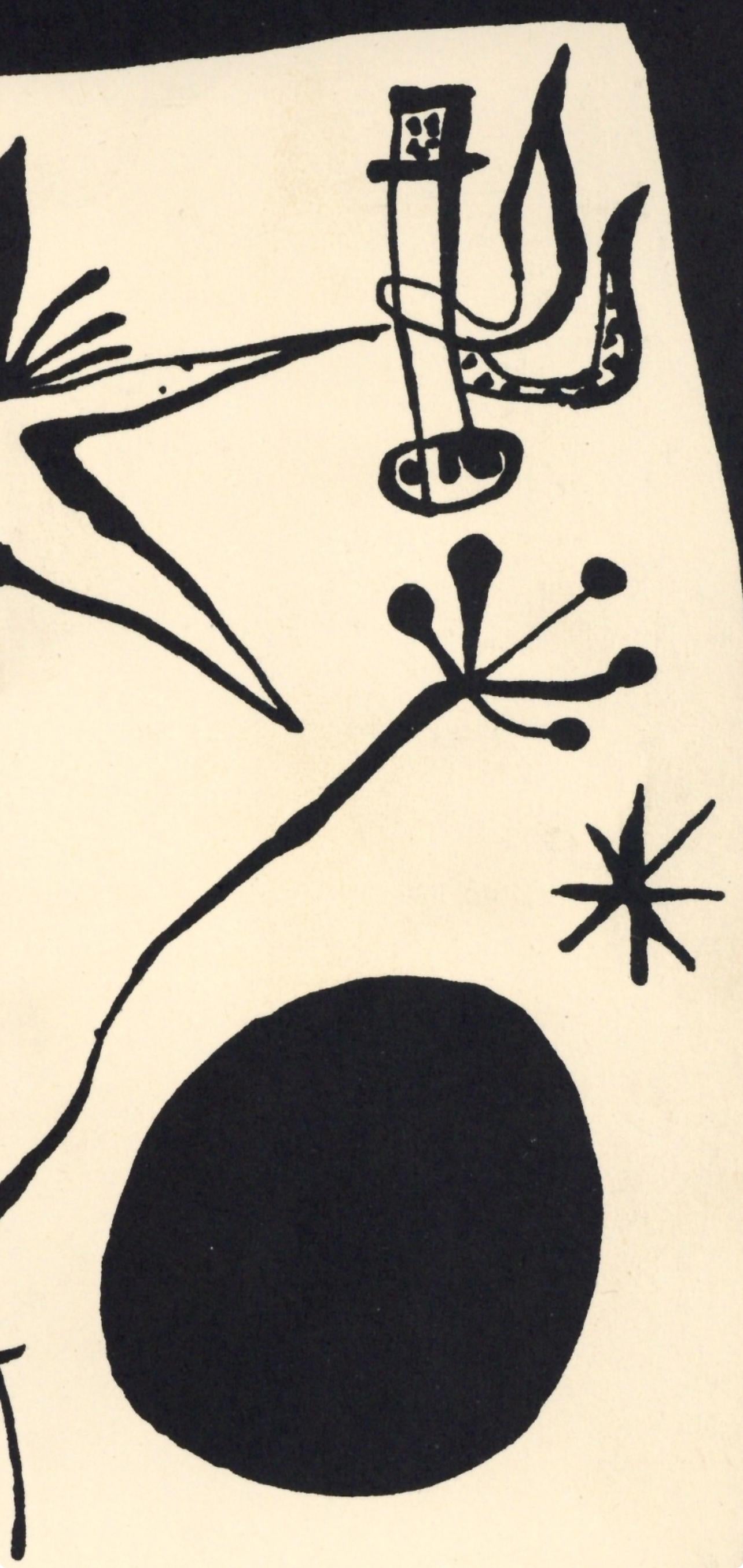 Miro, Composition (Mourlot 230 ; Cramer 39), après - Surréalisme Print par Joan Miró