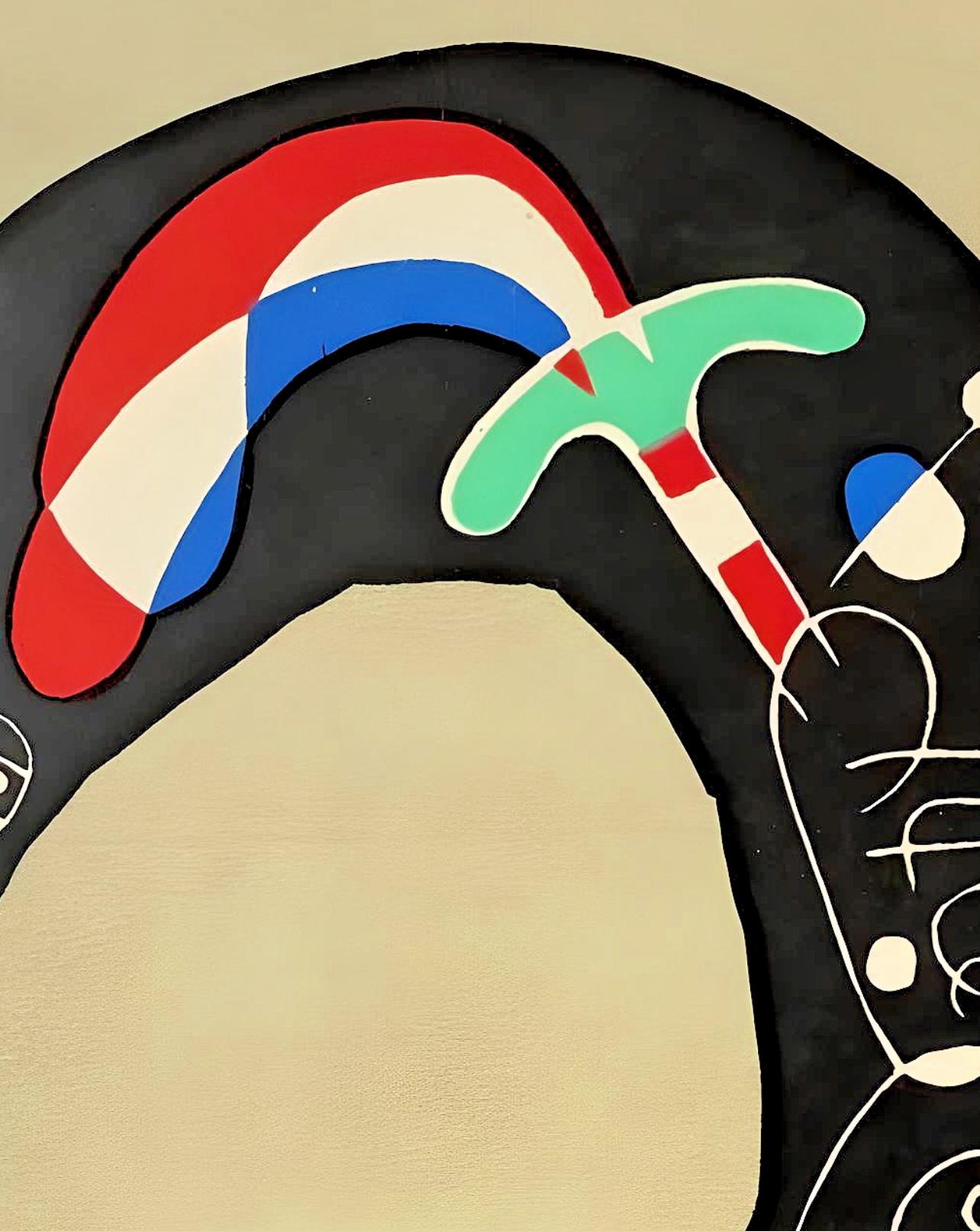 Miro, Composition (Mourlot 232; Cramer 39) (after) - Surrealist Print by Joan Miró