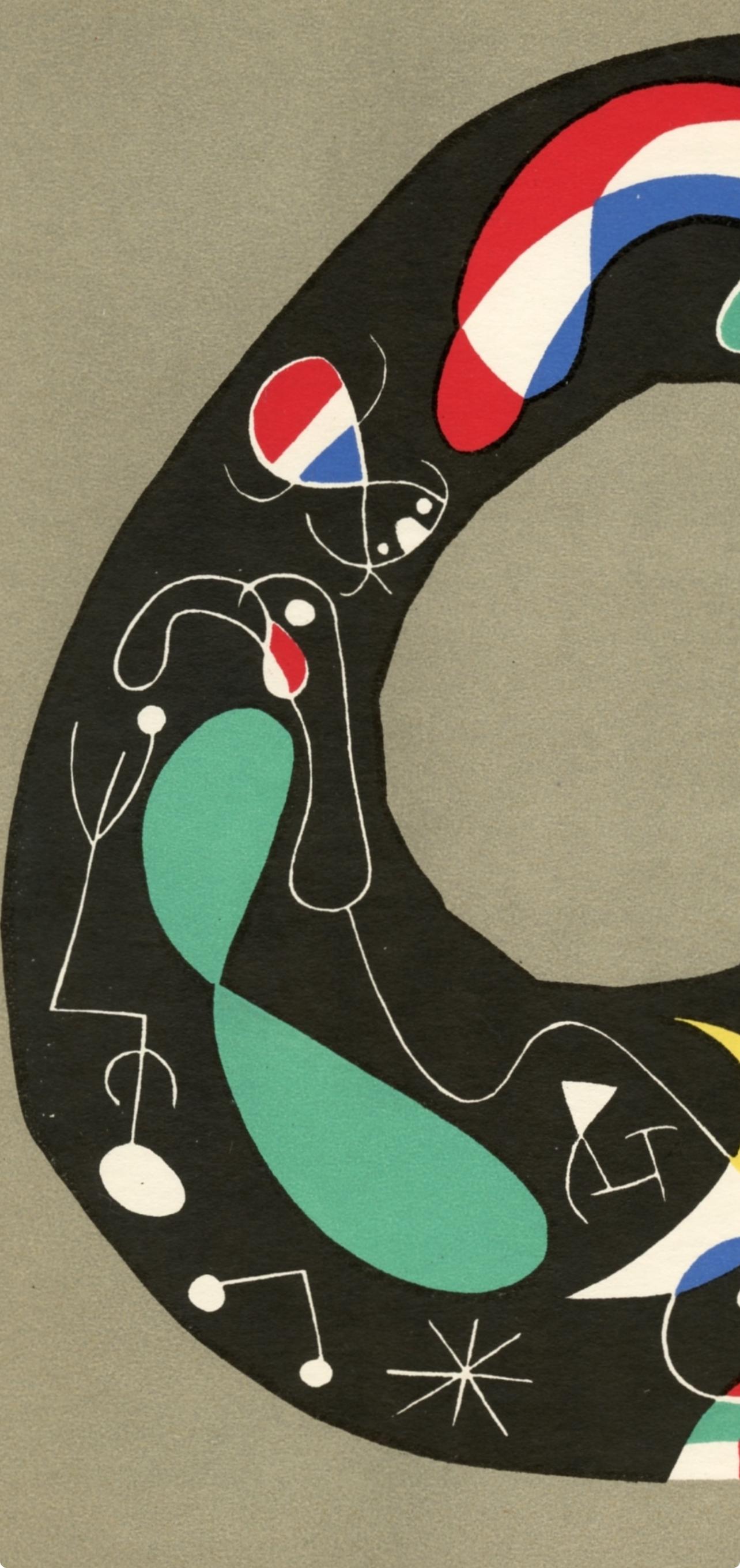 Miró, Composition (Mourlot 232; Cramer 39) (after) - Surrealist Print by Joan Miró