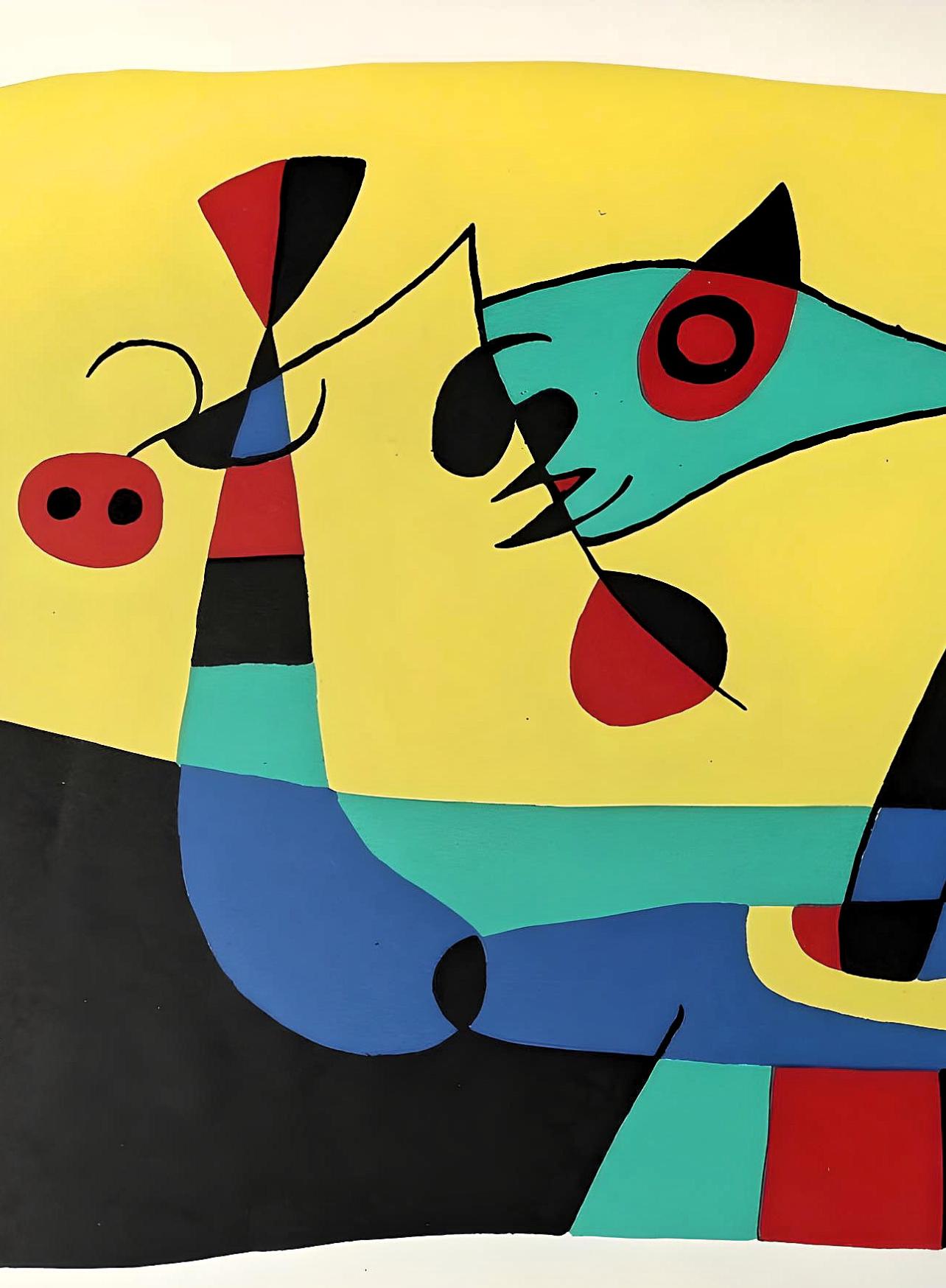 Miro, Composition (Mourlot 233; Cramer 39) (after) - Print by Joan Miró