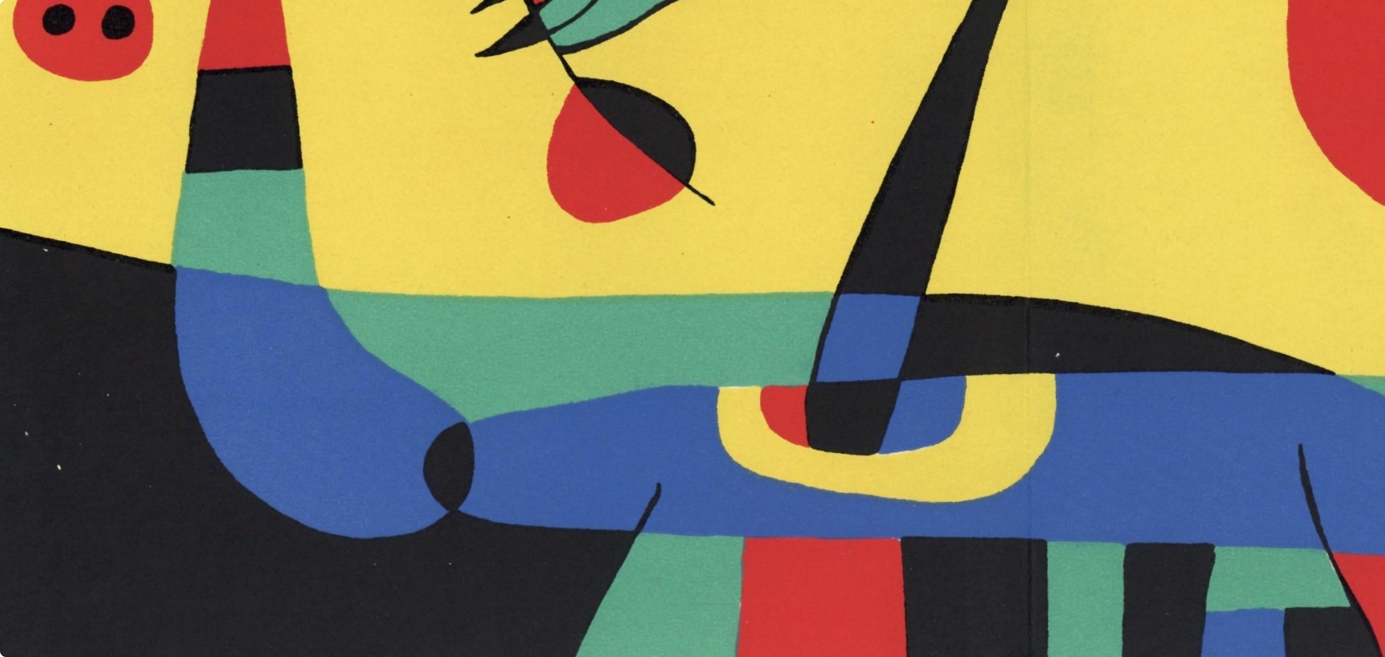Miró, Composition (Mourlot 233; Cramer 39) (after) - Surrealist Print by Joan Miró