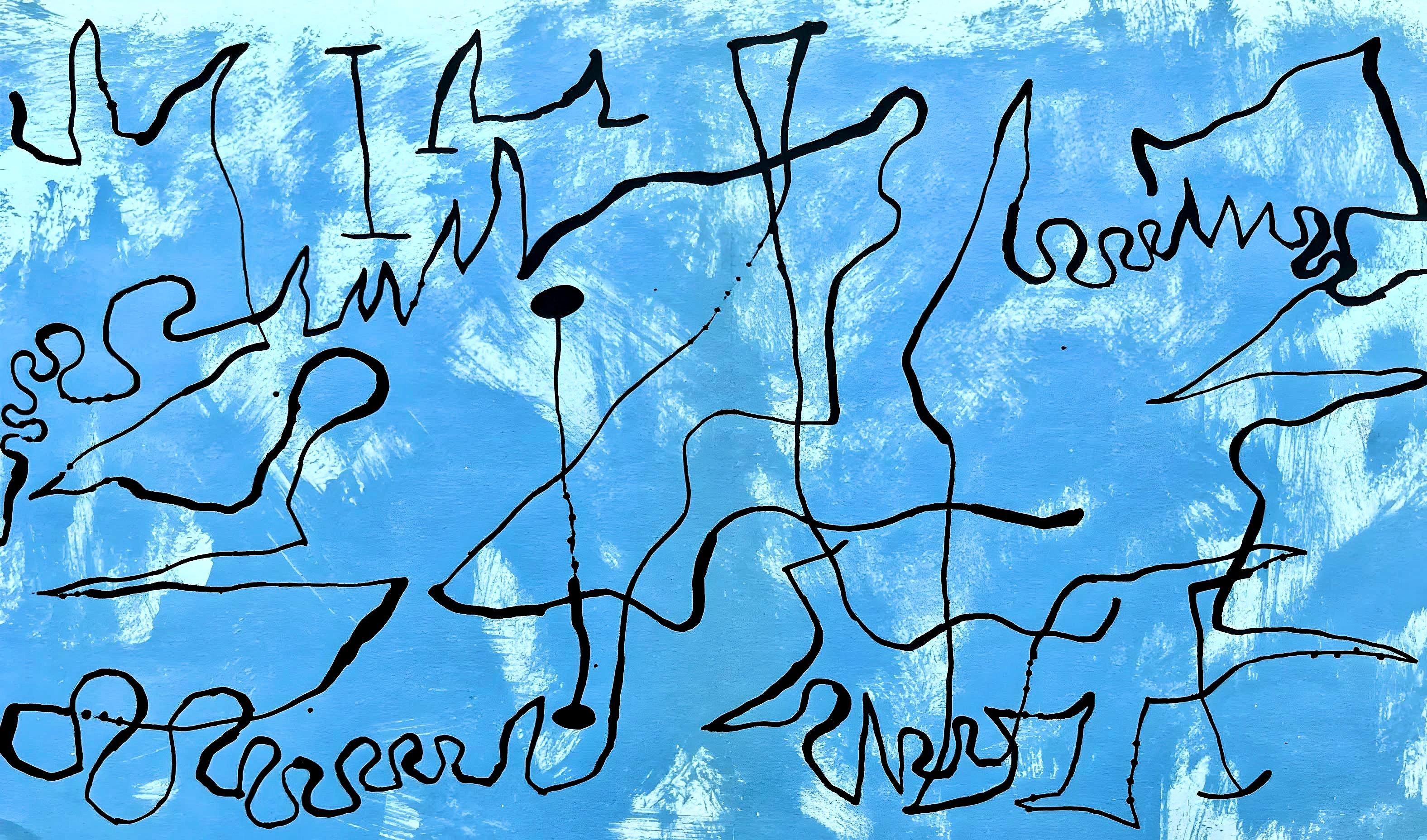 Joan Miró Abstract Print - Miro, Composition (Mourlot 234; Cramer 39) (after)