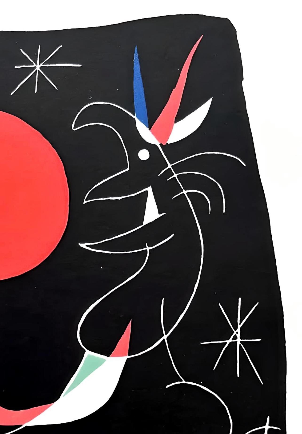 Miro, Composition (Mourlot 235; Cramer 39) (after) - Surrealist Print by Joan Miró