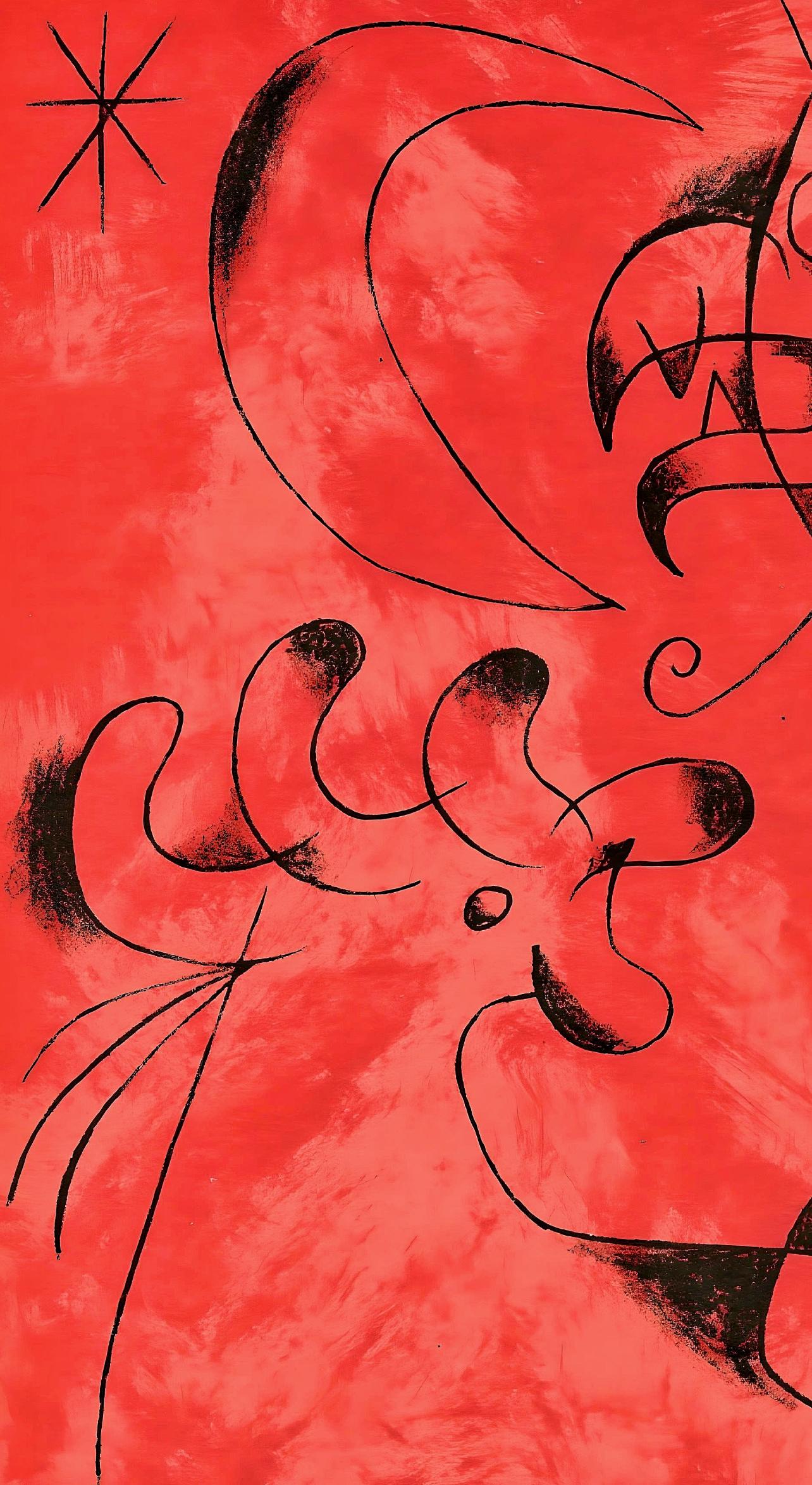 Miro, Composition (Mourlot 237 ; Cramer 39), après - Surréalisme Print par Joan Miró