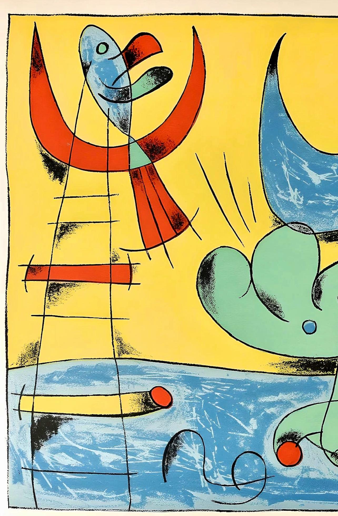Miro, Composition (Mourlot 238; Cramer 39) (after) - Surrealist Print by Joan Miró