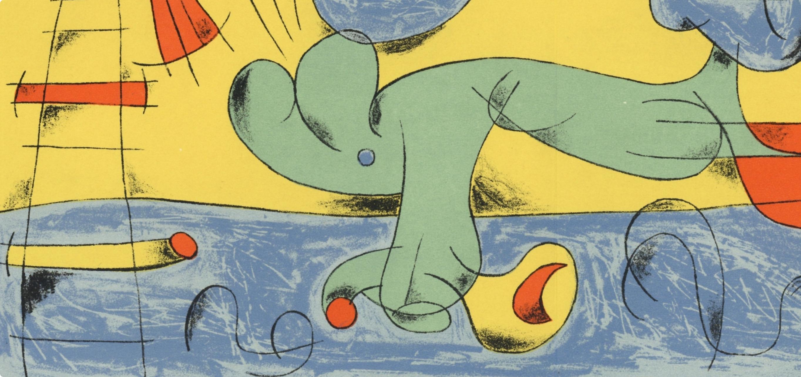 Miró, Composition (Mourlot 238; Cramer 39) (after) - Surrealist Print by Joan Miró
