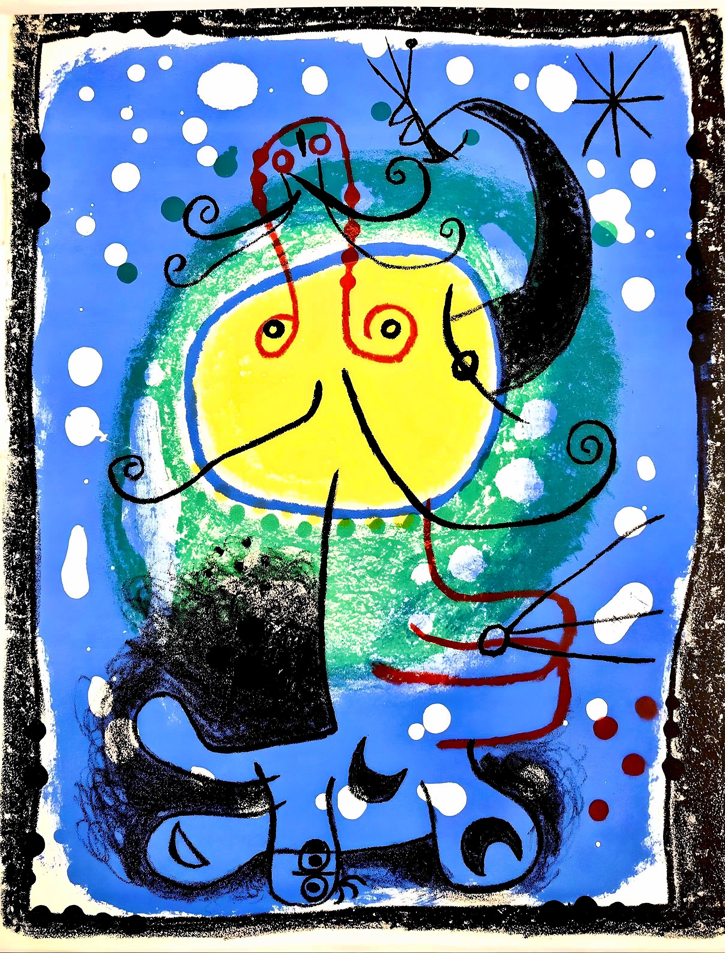 Figurative Print Joan Miró - Miro, Composition (Mourlot 244), après