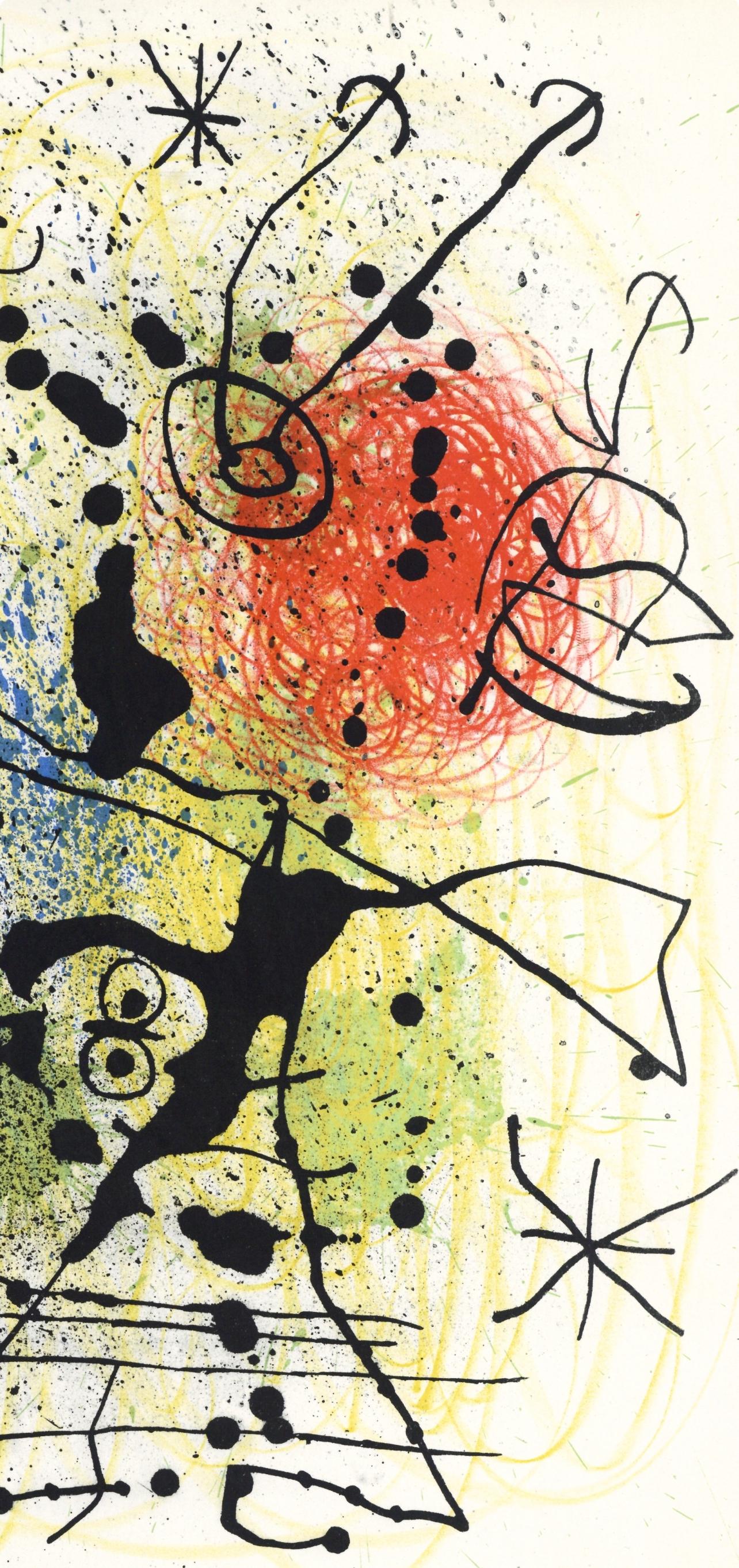 Miró, Komposition (Mourlot 457), Derrière le miroir (nach) – Print von Joan Miró