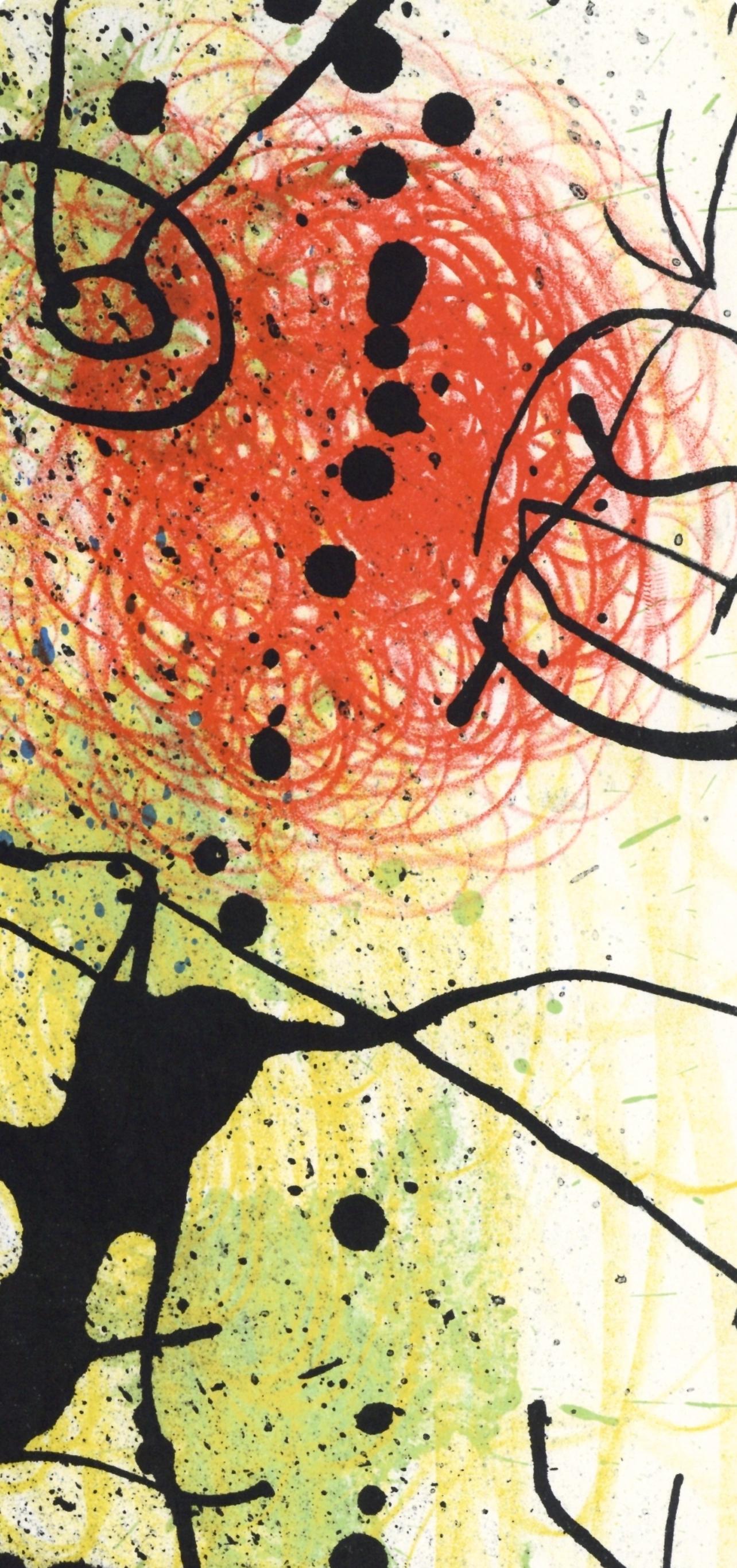 Miró, Komposition (Mourlot 457), Derrière le miroir (nach) im Angebot 1