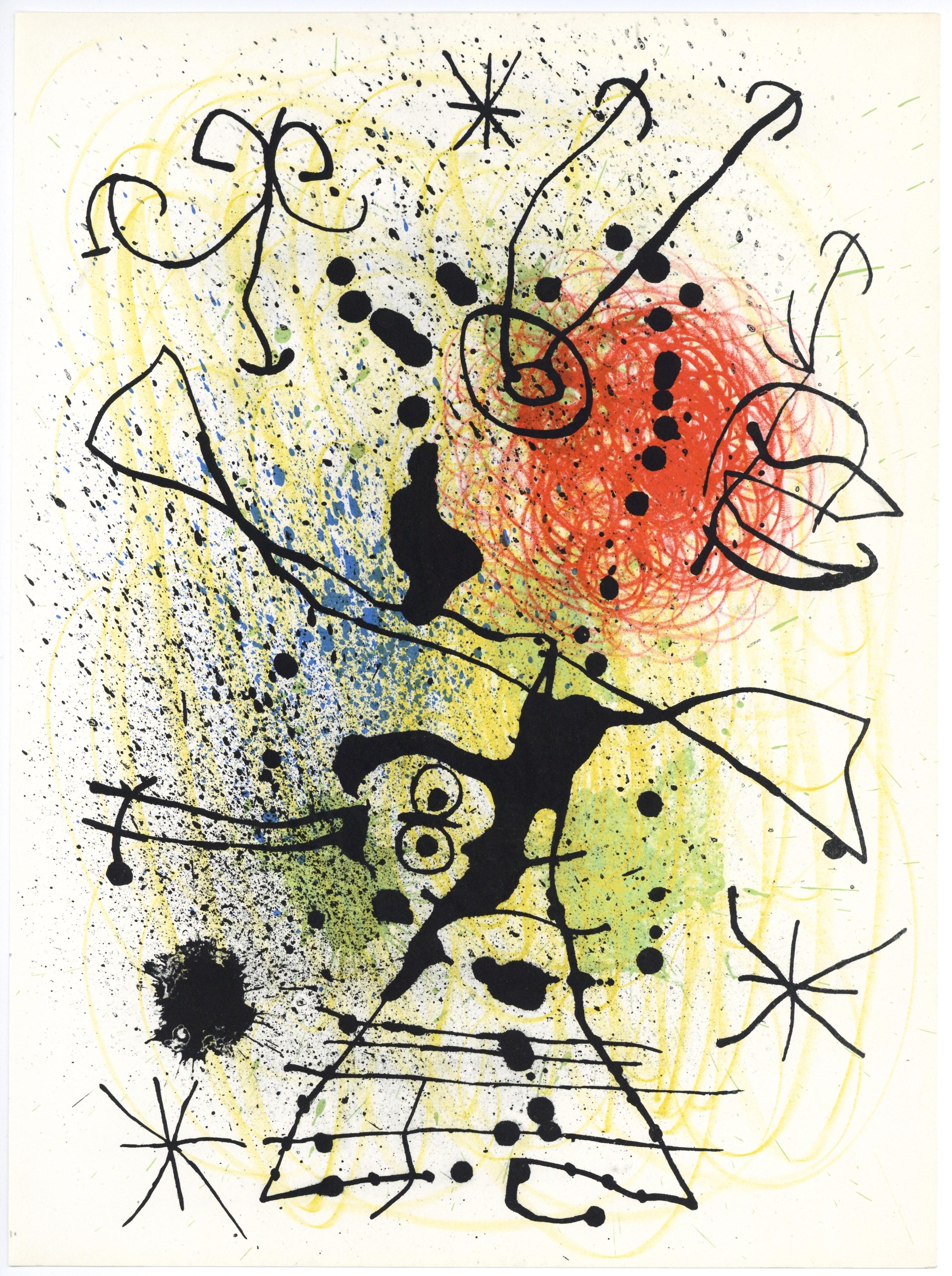 Miró, Komposition (Mourlot 457), Derrière le miroir (nach) im Angebot 3