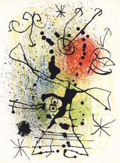 Miró, Composition (Mourlot 457), Derrière le miroir (after)